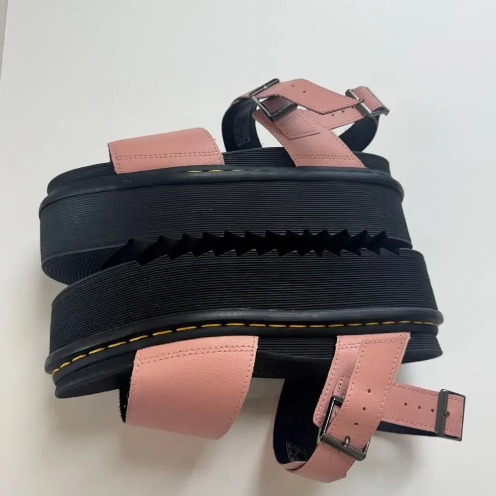 Dr. Martens Pink Voss Quad Platform Sandals Size 9 - Like New